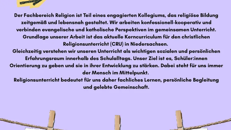 Textgrafik: Wer wir sind, mit Fotorahmen des Teams